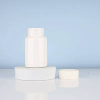 Bouteille en plastique PET de qualité alimentaire de qualité supérieure 120cc conception opaque blanche sûre récipient en plastique coloré pour sachets de thé suppléments de santé