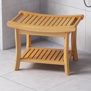 Juyuan Wooden Bath <b>Stool</b> 60x48x34 Solid Wood Shower Seat For Elderly <b>Children</b> Pregnant Women - Product Image 2