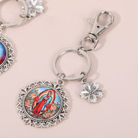 Pendentifs photo en alliage, breloques pour bijoux, porte-clés avec pierre précieuse, cadeau pour la Fête des Mères, cadeau pour événements touristiques, petits charms personnalisables