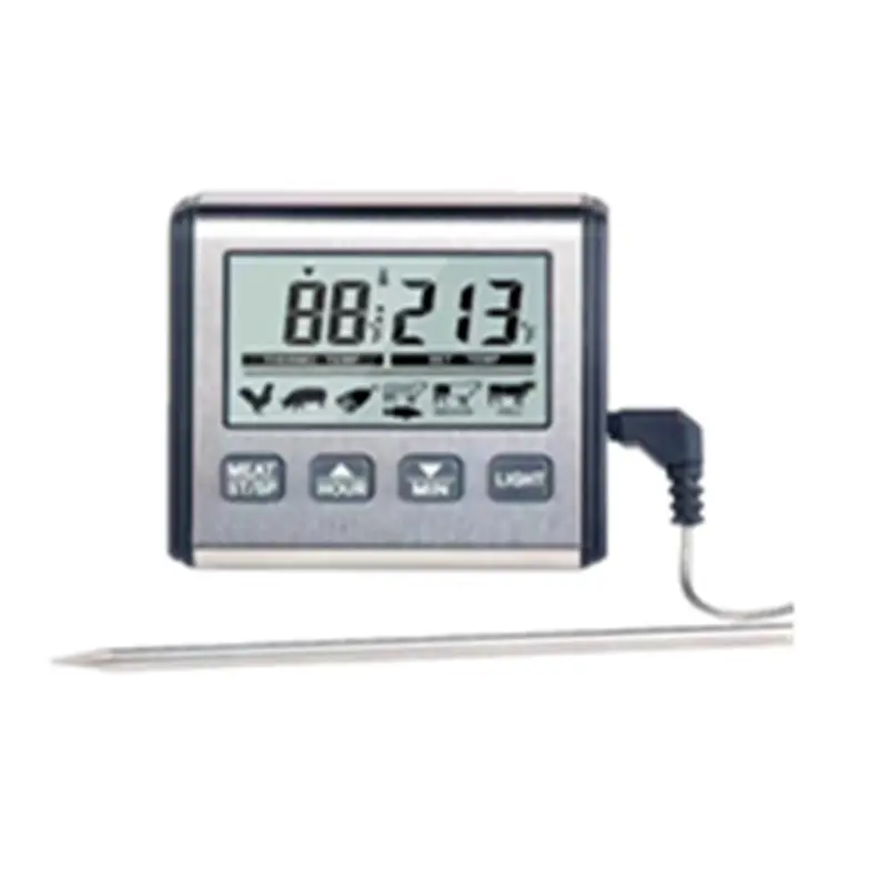 meat probe cooking food timer kitchen with bbq oven stainless steel alarm for grill selling tp710 lcd smoker digital thermometer