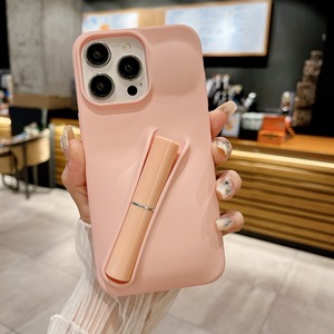 Nueva funda para teléfono móvil con soporte para lápiz labial de TPU, compatible con <span class=keywords><strong>iPhone</strong></span> <span class=keywords><strong>11</strong></span> 12 13 14 15 16 17 Pro Max, con soporte para brillo labial. - Product Image 5