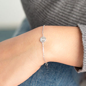 Hot Selling Letter 925 Sterling <b>Silver</b> Chain <b>Bracelet</b> <b>Adjustable</b> <b>Bracelet</b> for Women Ready to Ship - Product Image 5