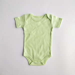 All'ingrosso vestiti bambino ragazzi 0-3 mesi manica corta tutina 100% <span class=keywords><strong>cotone</strong></span> Plain pagliaccetto bambino - Product Image 4