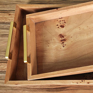 Nuevas Bandejas y Platos de Madera, Artesanía India, Vajilla, Platos para Aperitivos, Platos de Madera de la India, Decoración - Product Image 5
