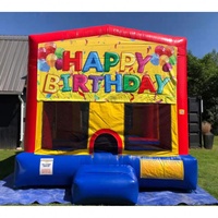 15x15ft location de fête pour enfants lit de saut d'air pour enfants videur château gonflable moonwalk jumper bounce house bannières