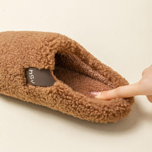 25 nouvelles pantoufles chaudes en coton pour couples en automne et en hiver, silencieuses et antidérapantes pour l'intérieur, TPR - Product Image 2