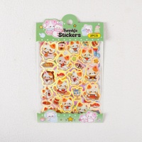 Kit d'autocollants en film laser à motifs de dessins animés mignons pour enfants, pour la décoration DIY de carnets, bouteilles d'eau et téléphones