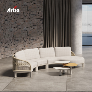 Cao cấp Patio phòng chờ đồ nội thất khung nhôm ngoài trời sofa Set hiện Đại Nội thất sân vườn cho khách sạn khu nghỉ mát biệt thự - Product Image 2