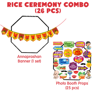 Guirnalda de Banderas de Papel para Fiesta de Ceremonia del Arroz Bengalí, Decoración para Fotos de Shubh Annaprashan, Accesorios para Cabina de Fotos, Decoración Mukhe Bhaat - Product Image 6