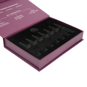 Thời trang mới phong cách hình dạng cuốn sách từ cứng các tông giấy Bao bì hộp với màu đen EVA bọt chèn Hộp Quà Tặng bán buôn - Product Image 3