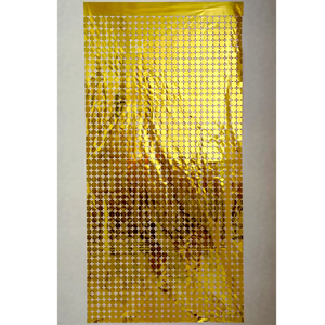 Rideau de paillettes en feuille de macaron pour fête d'anniversaire, décoration de fête, fabricant chinois, rideau de paillettes pour soirée folle - Product Image 1