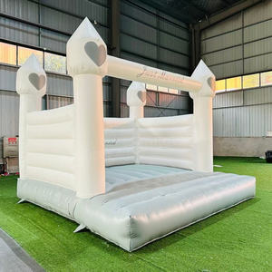 <span class=keywords><strong>Castillo</strong></span> Inflable Blanco Royal de 13x13 pies, <span class=keywords><strong>Castillo</strong></span> Hinchable para Niños, Mini Casa de Brinco Blanca para Bodas - Product Image 4