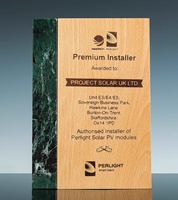 Trophée en cristal personnalisé avec logo professionnel, plaque de reconnaissance en marbre exquis, certificat d'honneur, récompense en cristal avec trou de suspension