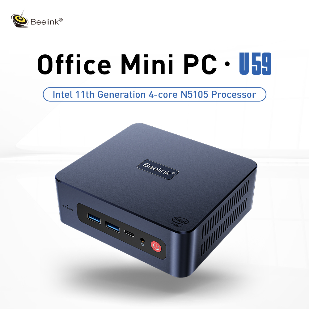 Beelink U59 Pro Mini PC - Intel 11th Gen, 16GB RAM, 512GB SSD