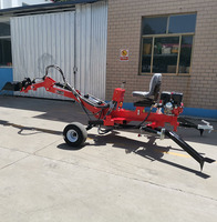 Mini-excavatrice tractable certifiée CE EPA, moteur à essence 15 CV, profondeur de creusement de 2200 mm, pour utilisation agricole