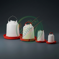 Nouvel ensemble d'abreuvoirs et de mangeoires cloche Agricon pour volailles, 1,5-16L, en PVC, grande capacité, simple d'utilisation, économique pour la ferme