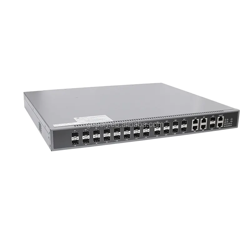 Smartfiber 16 PON port OLT, 4 Gigabit uplink electric ports, 2*10 Gigabit uplink SFP optical ports EPON OLT GEPON OLT