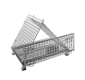 Özelleştirilmiş 1.2*1*1 M çelik tel örgü kafes galvanizli sepet taşıma depolama kafesi depo demir kafes kaynaklı örgü tekniği - Product Image 2