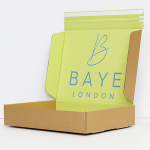 One-step Service Custom Corrutated <strong>Self</strong> Sealing Mailer Box <strong>Self</strong> Adhesive Tear Away Strips Shipping Zipper Foldable <strong>Gift</strong> Box - Product Image 2