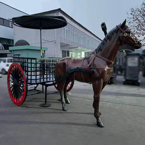 Carroza de Caballos de Diseño Único en Venta, Vehículo Turístico, Vehículo de Transporte Especial, Asientos Azules Personalizados - Product Image 6