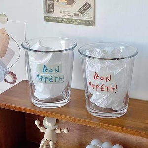 IStapromo Regalos para el Hogar, Taza de Vidrio Francesa de 320 ml, Tazas para Leche, Té y Café, Vasos para Espresso con Impresión de Alfabeto - Product Image 2