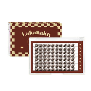 Pestañas postizas Lakanaku de 10, 11 y 12 mm, rizadas naturales, color marrón, tira completa para uso diario - Product Image 5