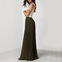 XIUYU Lady Haute Qualité Jupe Midi Femmes Falda Saia Plissée Plus Jupe Femme Jupe rose Taille Haute Confortable Personnalisé Femmes Jupe Midi