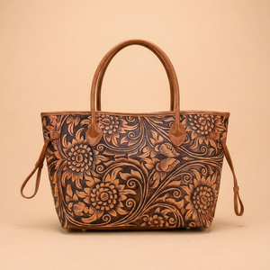 Floral <b>Canvas</b> Tote Bag Women's <b>Shopper</b> Handbag Chic Pattern Shoulder Travel Bag - Product Image 1