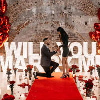 Mariage 4ft Marry Me LED lettre d'amour grandes lettres lumineuses pour la fête 5ft numéros de chapiteau avec lumières