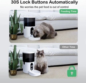 Comedero automático para gatos de 6L con temporizador, 4 comidas diarias programables, grabadora de voz y control de aplicaciones para una alimentación precisa de mascotas - Product Image 4
