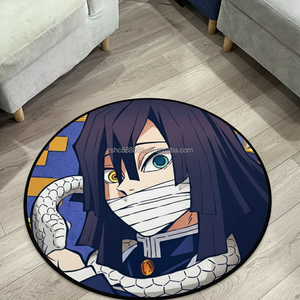 Di alta qualità all'ingrosso 3D rotondo a mano trapuntato Die-taglio cartoni animati Anime <span class=keywords><strong>tappeti</strong></span> personalizzati tappeto e <span class=keywords><strong>tappeti</strong></span> soggiorno tappetini - Product Image 4