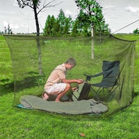 Extérieur Vert Olive Drab Publicité Tente Quadrate Rectangulaire avec Une Porte Ouverte Moustiquaire