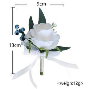9*12cm poignet Corsage heureux <span class=keywords><strong>mariage</strong></span> fleur fille <span class=keywords><strong>d</strong></span>écoration poignet fleur - Product Image 3