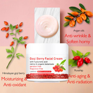 Crème de Jour Hydratante et Anti-Acné aux Baies de Goji, Acide Hyaluronique et Herbes, 50g, Effet Lifting, Blanchissant et Raffermissant, Vente en Gros - Product Image 5