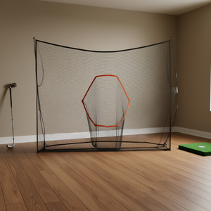 Filet de frappe de golf Db Wholesale 10x7 pieds avec cible en tissu, équipement d'entraînement intérieur en maille polyester pour usage domestique - Product Image 2