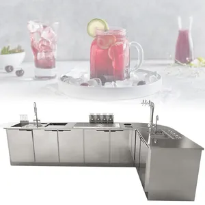 Big Sale Stainless Steel 304 Bar Counter WORKSTATION COCKTAIL Custom Made