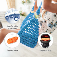Fauteuil suspendu Ropecube en maille plastique à feuilles de crochet, hauteur réglable, pour enfants, école et usage intérieur/extérieur