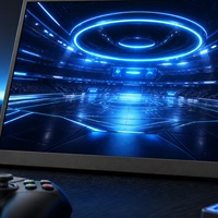 Moniteur de jeu portable avec résolution 1920x1200, 60-75Hz, double Type-C 5V-2A, écran externe fin pour le jeu en déplacement