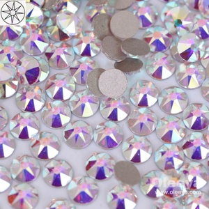 Strass en verre brillant à 16 facettes, non thermocollants, de qualité supérieure, pour nail art et soutien-gorge orné de strass, vente en gros - Product Image 4
