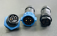 Conector automotriz e industrial M25 de alta calidad, enchufe autoblocante macho y hembra 2 3 4 5 6 8 pines, opciones disponibles