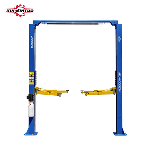 Xinjintuo CE pengangkat kerekan mobil dua titik pengangkat hidrolik kolom ganda gantry auto lantai bening 2 tiang untuk stasiun layanan - Product Image 1