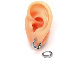 Pendientes Huggie de yunnique, acero inoxidable 316, diseño geométrico para hombres y mujeres, joyería de moda - Product Image 4