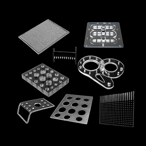 ± 0.05mm chính xác CNC <span class=keywords><strong>Laser</strong></span> cắt acrylic với khắc hình dạng tùy chỉnh các bộ phận Acrylic cắt <span class=keywords><strong>laser</strong></span> - Product Image 4