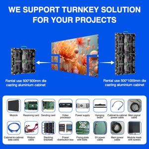 Écran d'affichage à LED de location d'épissage de <span class=keywords><strong>mur</strong></span> vidéo LED sans couture personnalisé de 500*1000mm P3.91 pour scène géante - Product Image 6