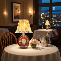 Lampe à vin en verre LED rechargeable sans fil, abat-jour remplaçable moderne, commande tactile, CRI élevé 95, mariage, E14, 2700K