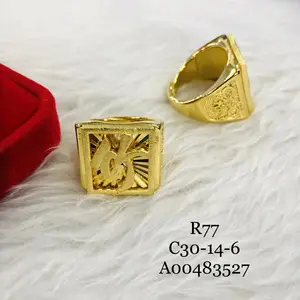 212 xuping ювелирные изделия оптовая продажа Саудовская Аравия Дешевые Роскошные модные 24k позолоченные Свадебные обручальные кольца для женщин