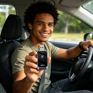 Adaptador Inalámbrico 2 en 1 para Auto con Android Auto y Carplay, Universal, Plug-n-play, Wifi 6, Dongle USB para Radio de Auto - Product Image 1