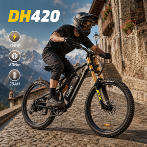 Bicicleta Eléctrica de Montaña DH420 E-MTB DH420 20AH 750W, 50 km/h, 80 km de Autonomía, para Recorridos Largos - Product Image 1