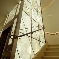 Carreaux Lumistone en Onyx Blanc, Carreaux de Marbre Onyx Rétroéclairés, Revêtement Mural Moderne en Pierre Rétroéclairée, Marbre Onyx pour Murs Intérieurs
