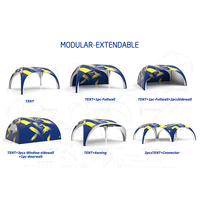 Tentspace Tente de gazebo gonflée portable imprimée sur mesure 5m6m7m8m Tente dôme à air pour les gonflables publicitaires pour événements sportifs en plein air